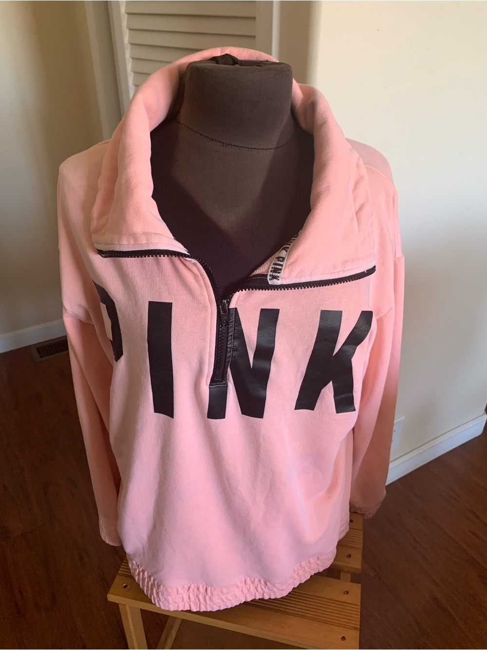 Victoria Secret’s Punk French terry lightweight sweatshirt,